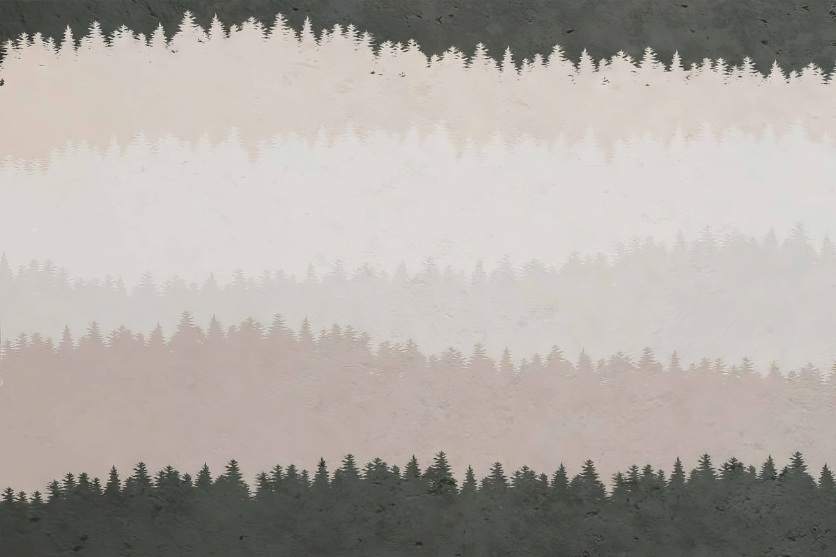 Mural d'illusion en bois ombré mural