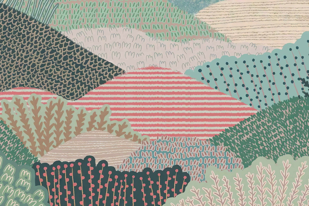 テクスチャのある風景の壁画 in your room — zoomed