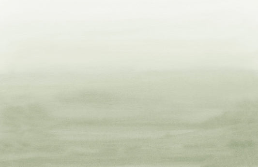 Fresque aquarelle verte serein