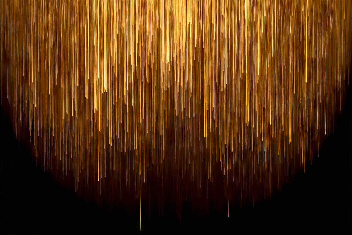 Luxury Gold 3D Wall Mural in your room — zoomed