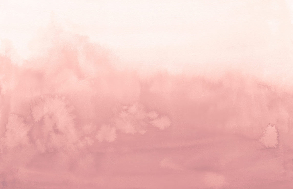 Wandbild in rosa Aquarell-Ombré