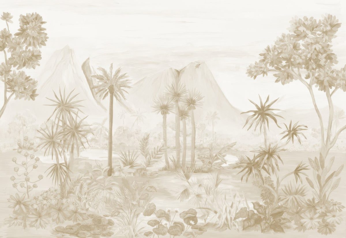 Sepia Forest Tapete Wandbild in your room