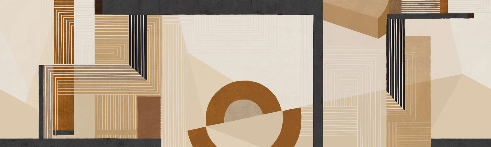 Mural de perete de artă modernă geometrică