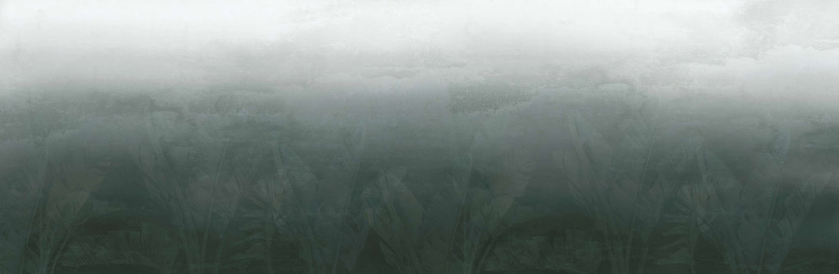 Wandbild „Smaragdgrüner Wald Ombre“ in your room — zoomed