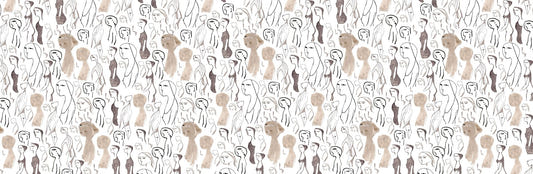 Künstlerische Gesichter Design Wandmalrad