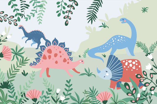 Kinder Dinosaurier Tapete Wandbild