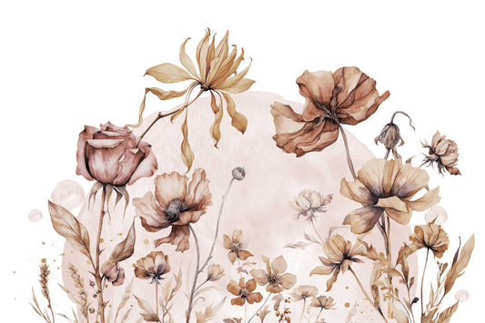 Vintage Floral Wall Mural