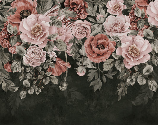 Roses colorées murales murales