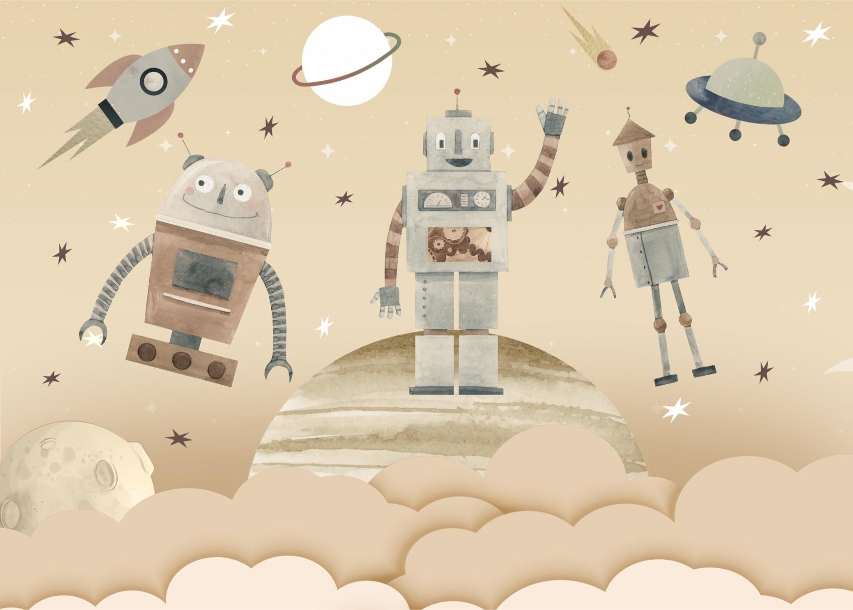 Kosmiczne roboty ścienne