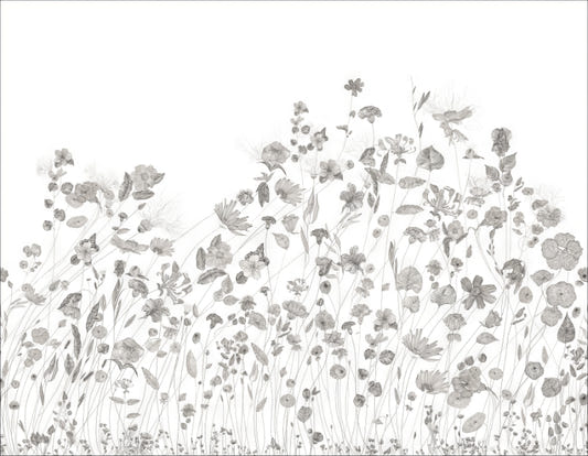 Floral Sketch Wall Mural