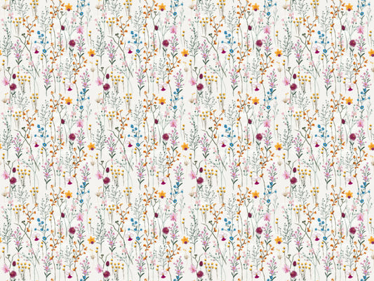 Papel de Parede com Flores Vibrantes