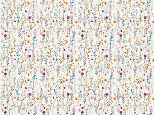 Papel de Parede com Flores Vibrantes