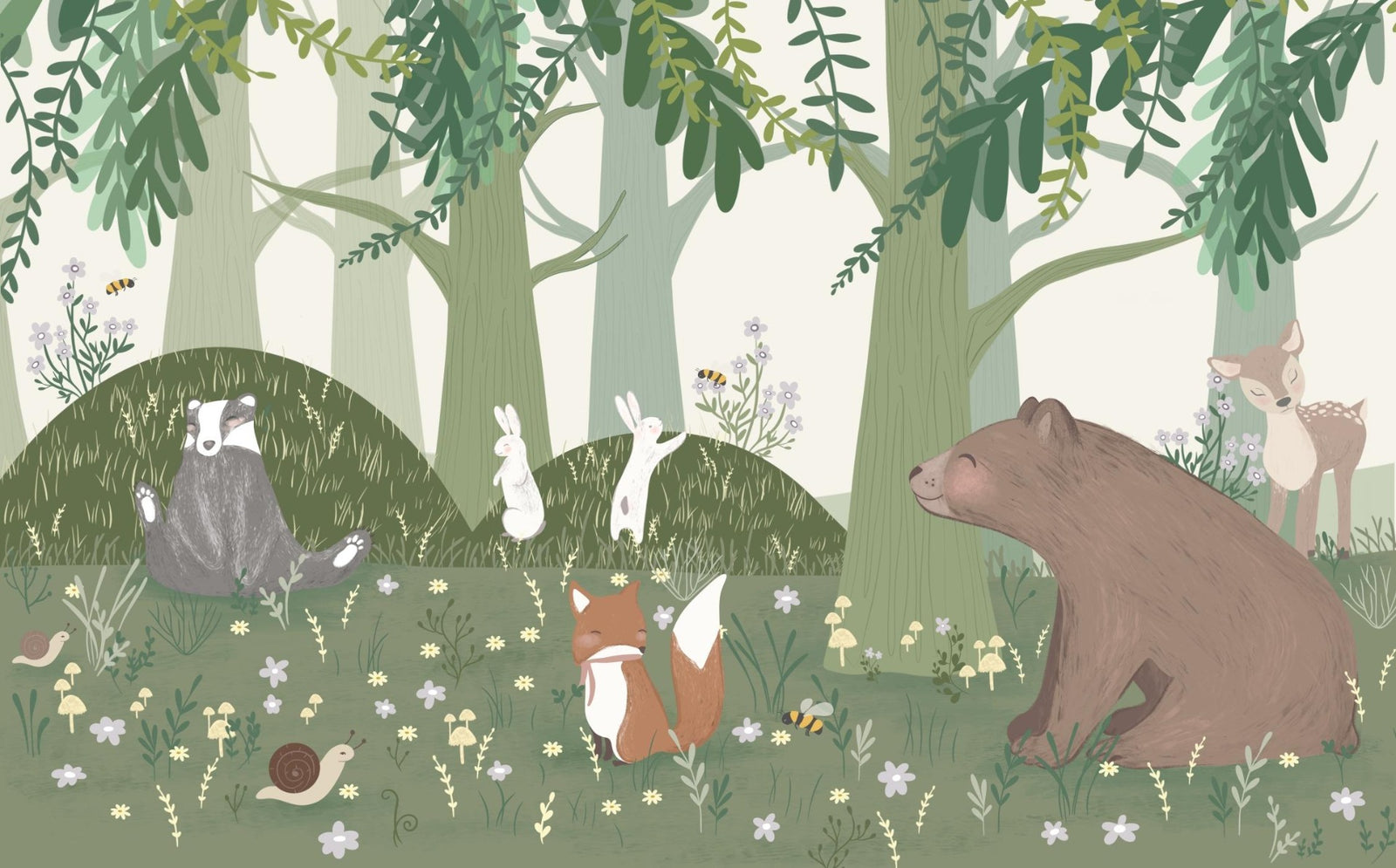 Wildlife Lantern Festival Wall Mural