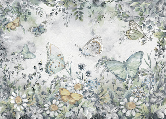 Butterfly Garden Wall Mural
