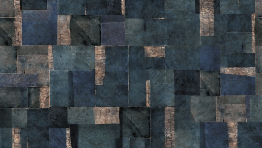 青い抽象的な壁紙壁画