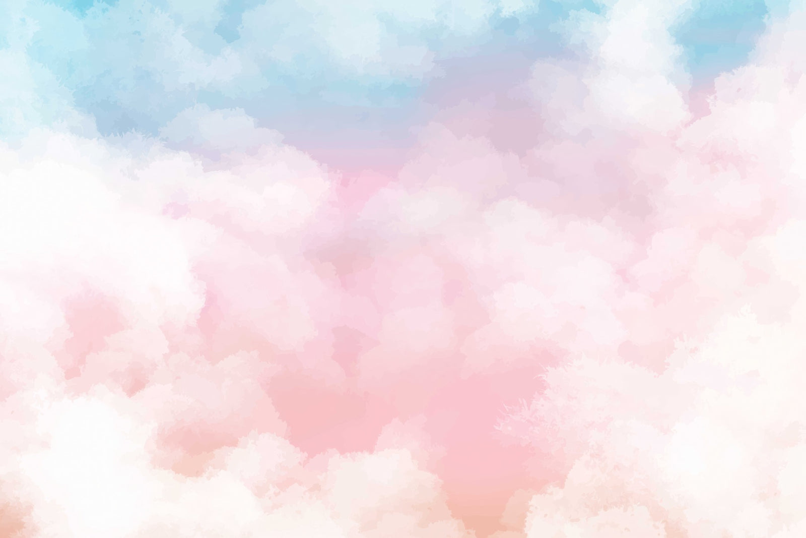 Serene Cotton Candy Horizon Mural in your room