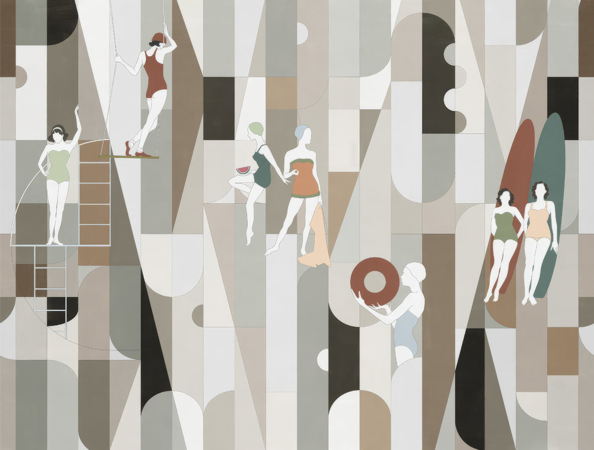 Modern Mosaic Wearables Mural