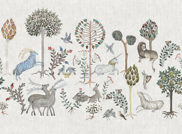 Fondage d'écran de la faune fantaisiste Murale in your room — zoomed