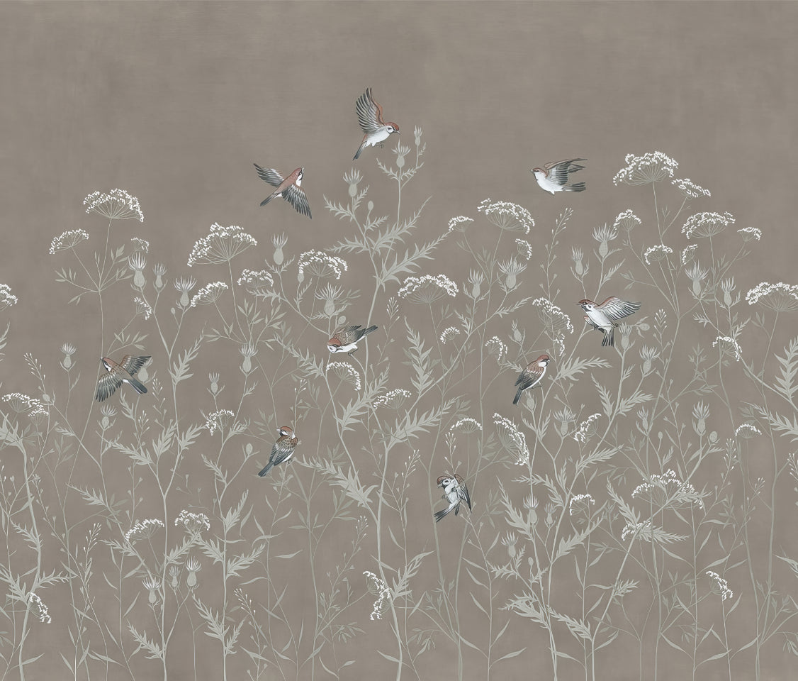 Papier peint de mélodie de prairie murale in your room — zoomed