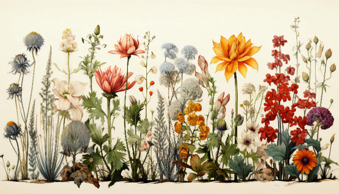 Flora Elegance Botanical Wallpaper