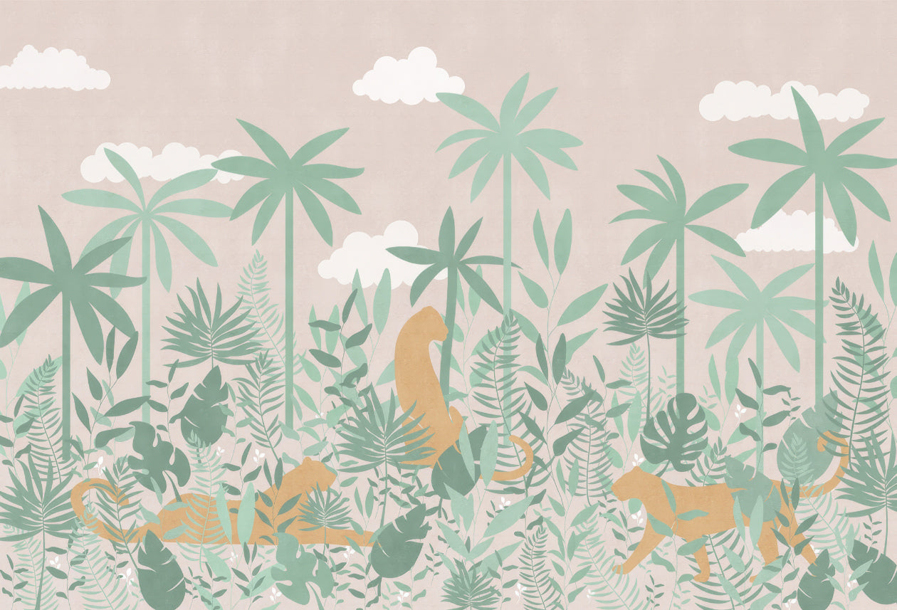 Wunderliches Wildcat Garden -Wandbild in your room — zoomed