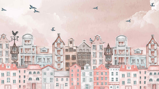 Solnedgang Blush Town Mural