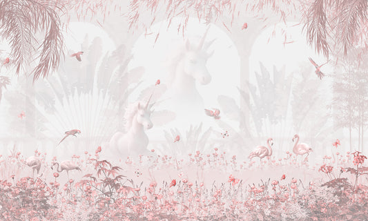 Gelassenheit Blush Forest Mural