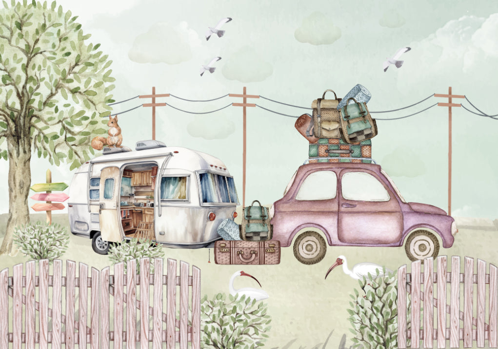 Gypsy Caravan Capers Mural in your room