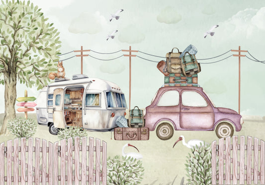 Zigeuner Caravan Capers Wandbild