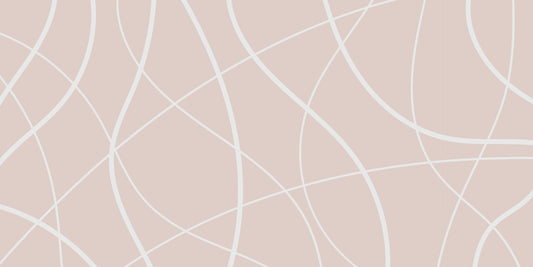 Abstracte beige lijn muurschildering