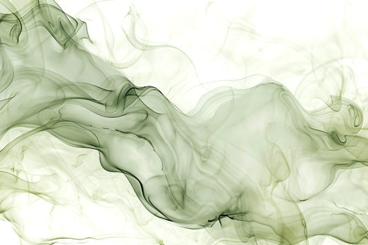 Grüne Aquarell-Tapete