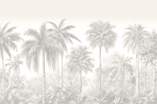 Mural de pared de palmeras
