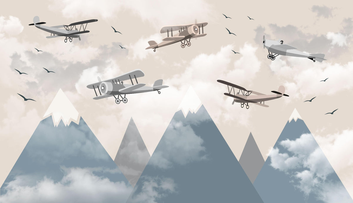 Vintage Aircraft Mural