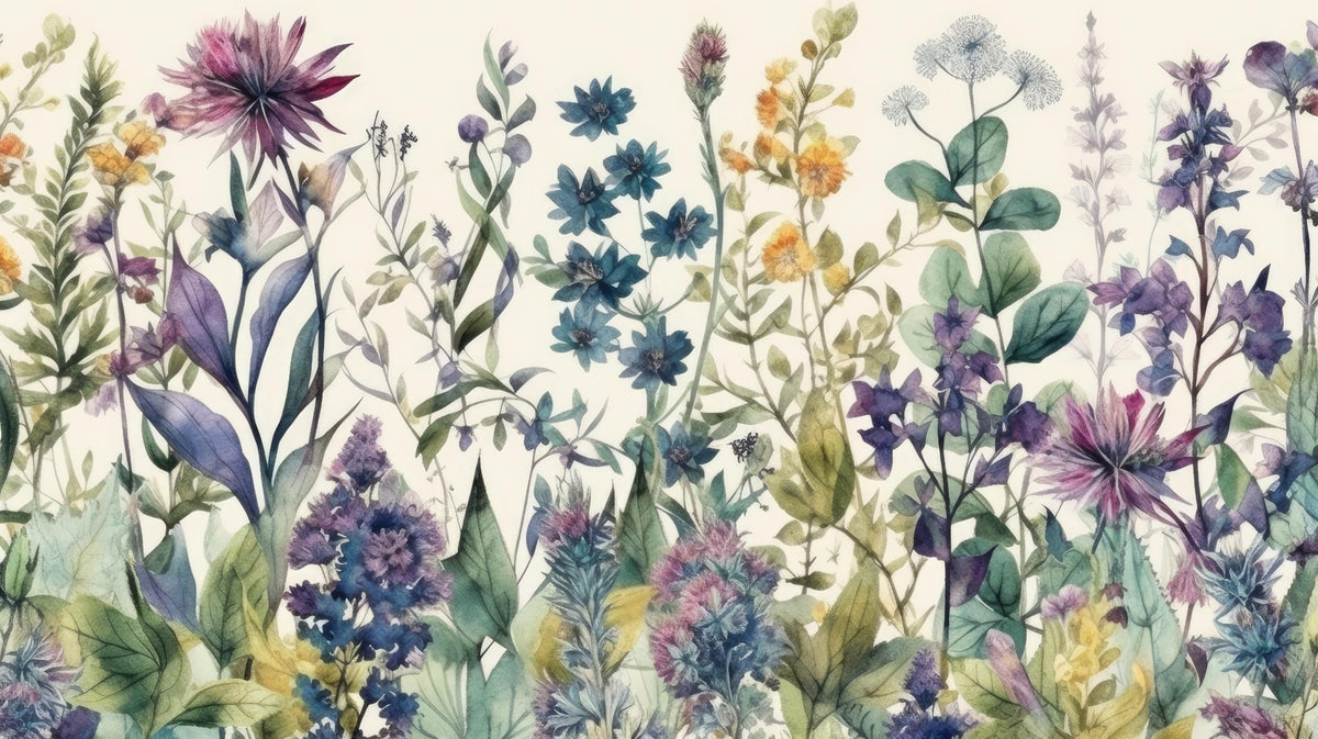 Vintage Flora Wall -Wandgemälde in your room