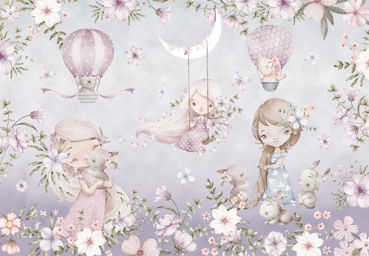 Pink Garden Tapete Wandbild