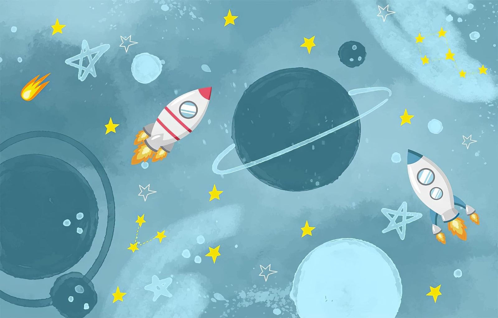 Murale Galactic Adventure Mural