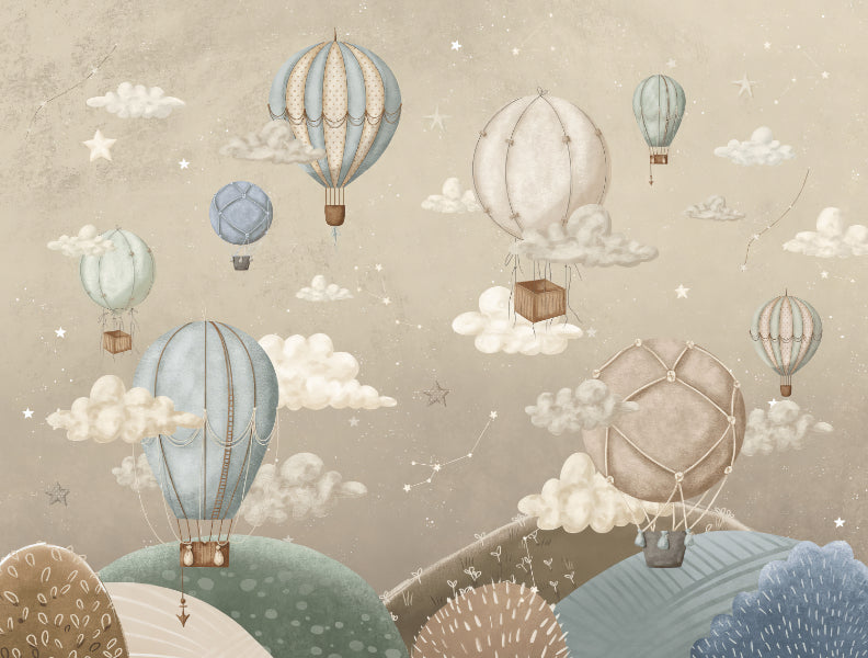 Murale aventure de ballon de rêve mural in your room