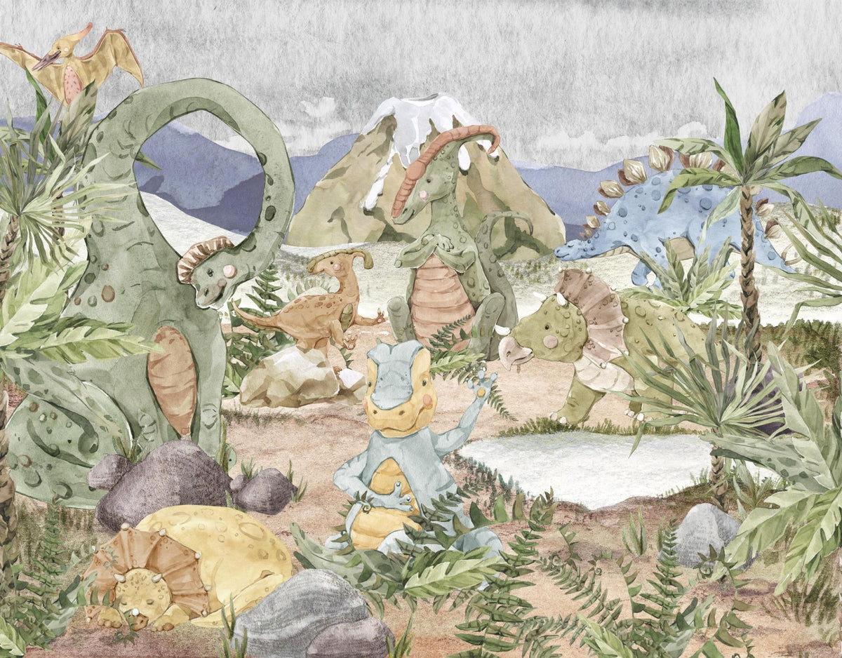 Jura -Abenteuer Wandgemälde in your room — zoomed
