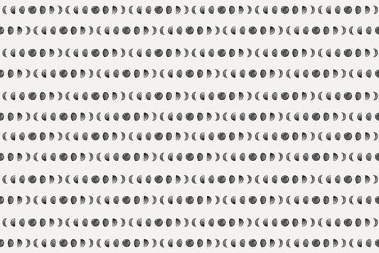 Carta da parati pattern di fasi lunari