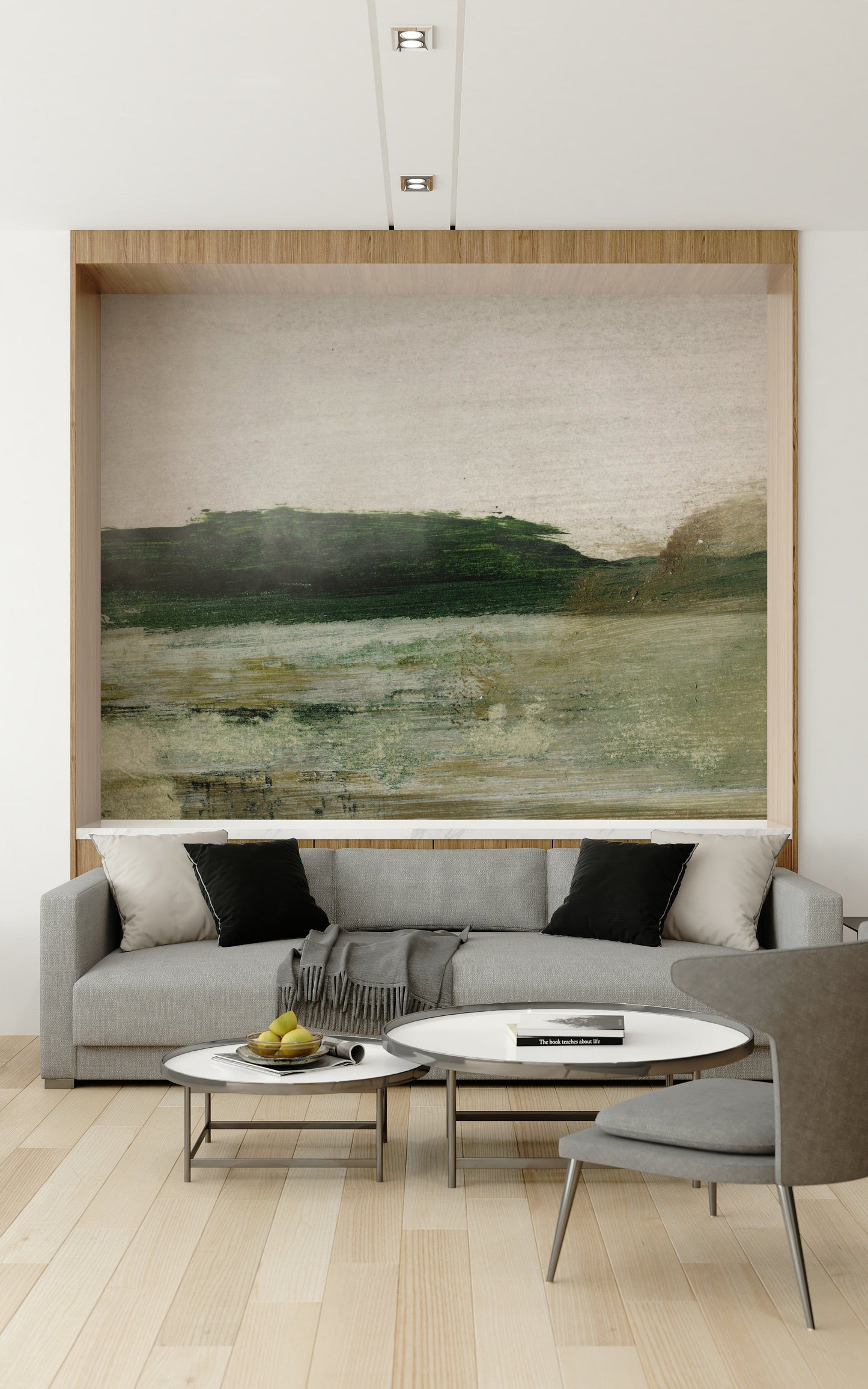 Brushstroke Horizon Wall Mural -2938603