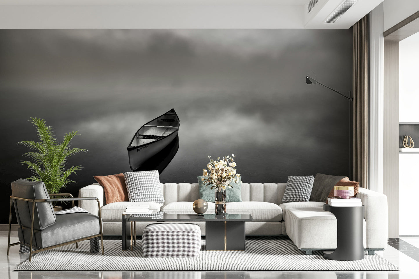 Foggy Voyage Wall Mural -2099729