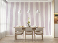 A calming abstract design wallpaper mural that defines a space.