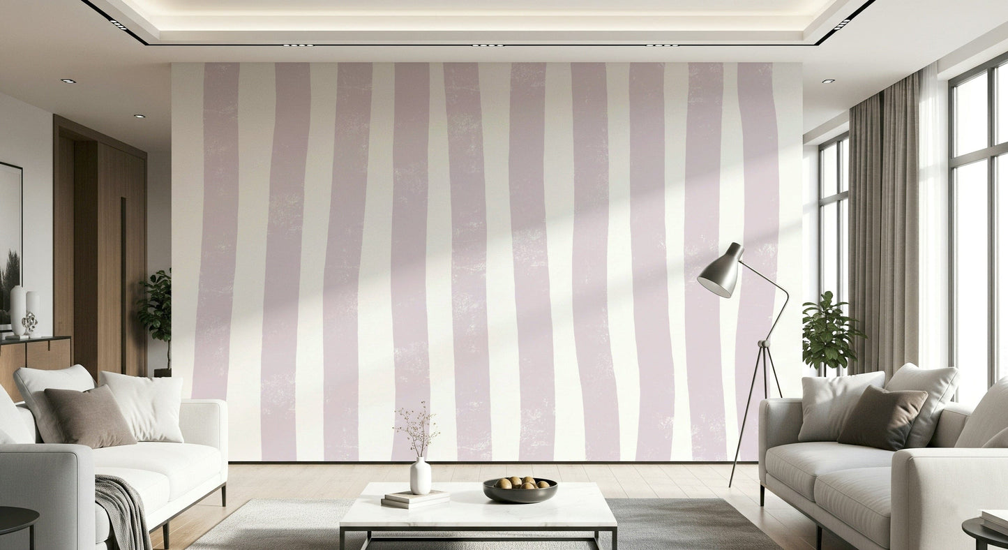 A serene abstract line wall mural for your decor.