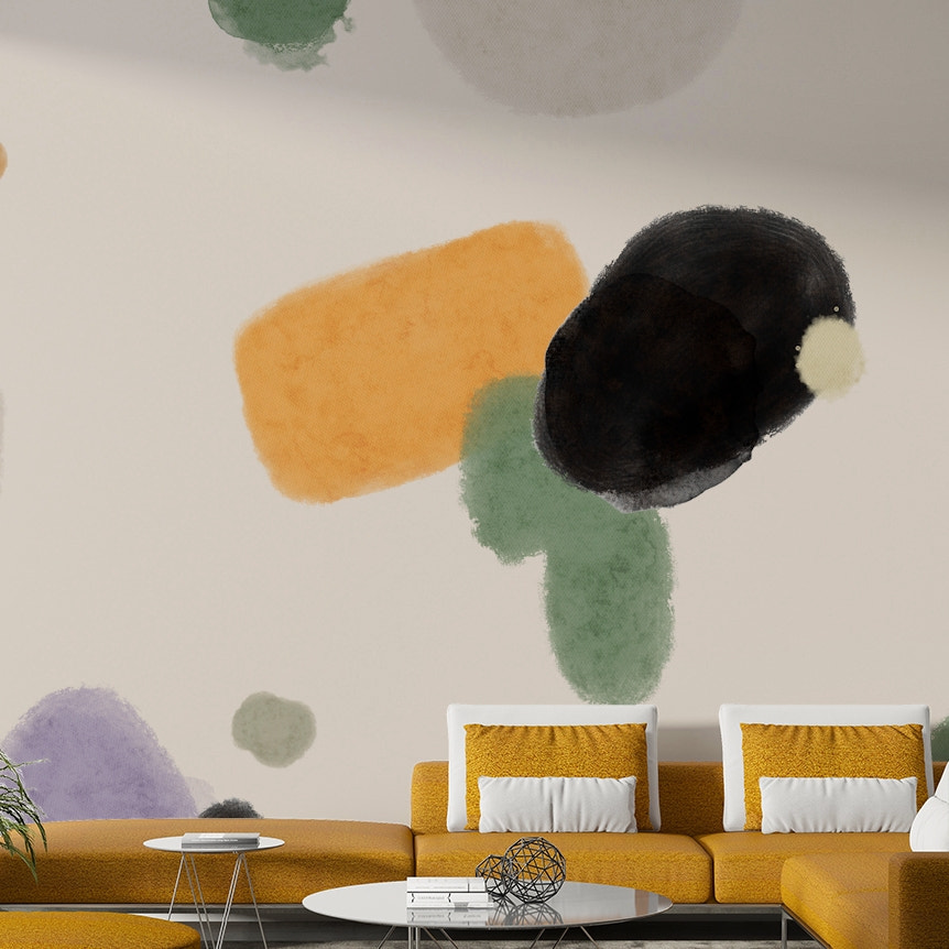 アサリのトーンコンポジションウォール壁画