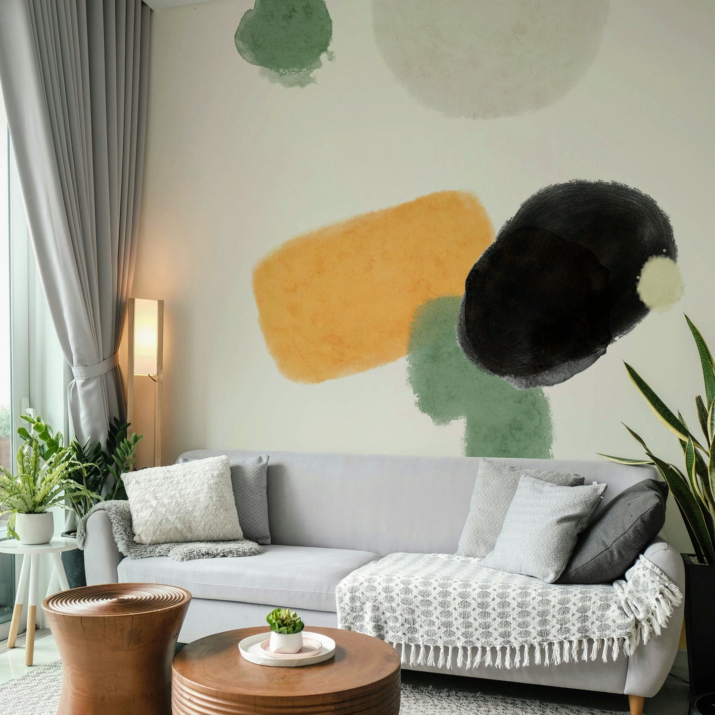 アサリのトーンコンポジションウォール壁画