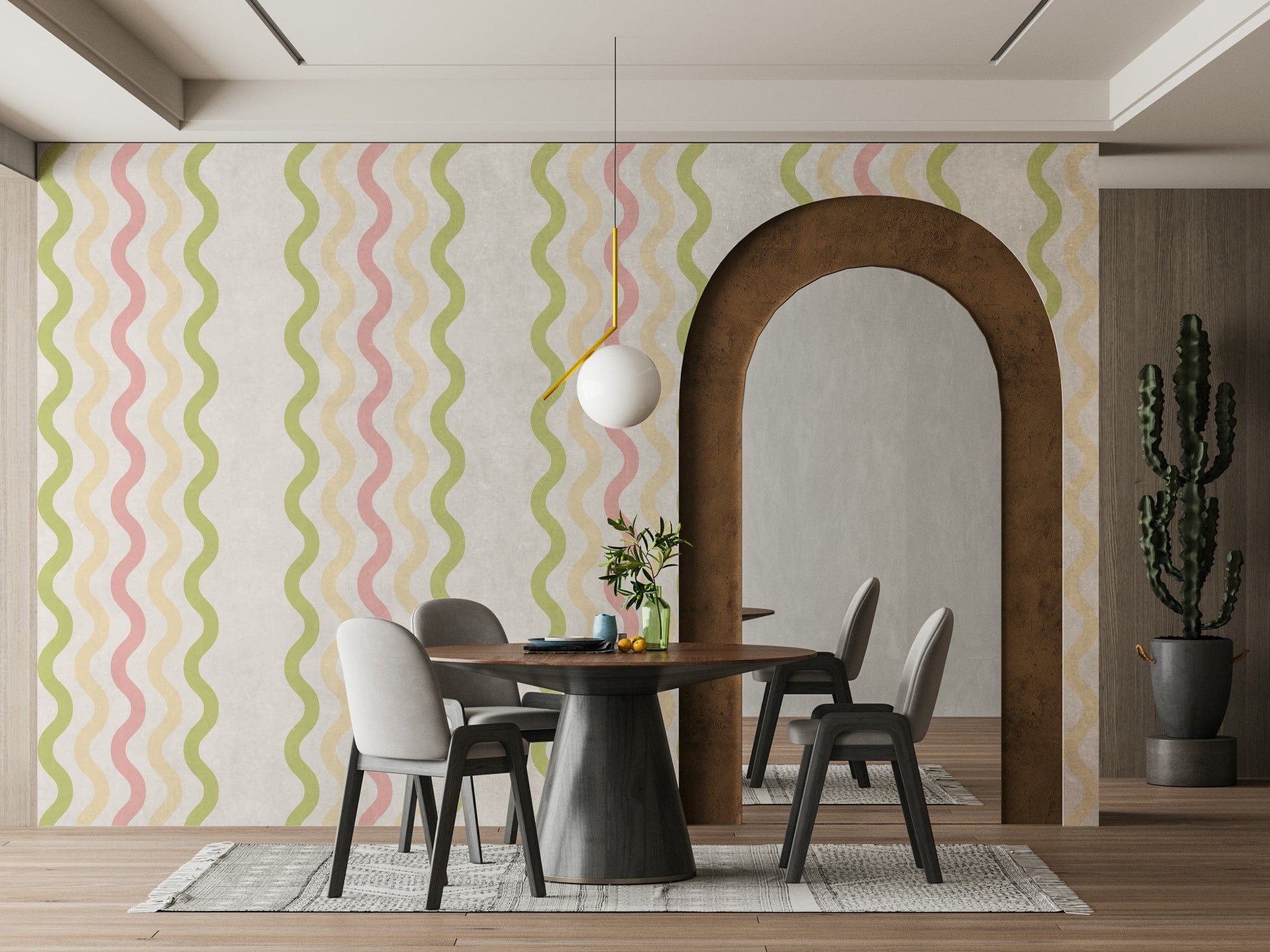 The design has a beautiful, artistic aesthetic.

