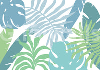 A high-quality serene leaf wall mural for walls.

