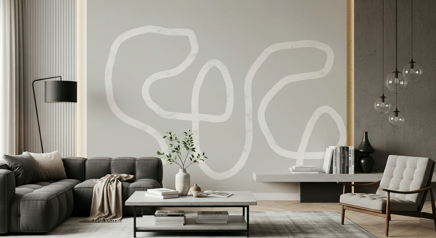 Simple Curves Wall Mural