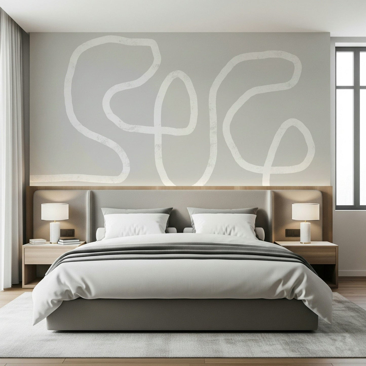 Simple Curves Wall Mural
