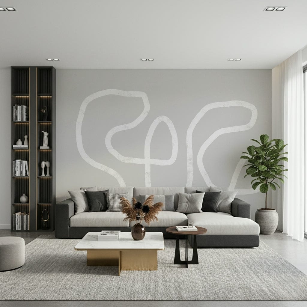 Simple Curves Wall Mural